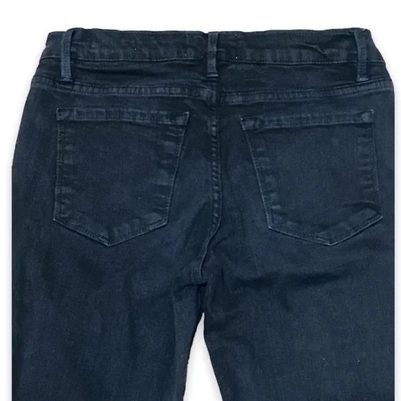 Frame Denim Black Le Skinny De Jeanne Distressed Jeans Women’s Size 27 - Picture 7 of 12